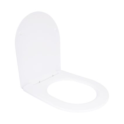 Qtap Сидіння для унітаза (Jay 640, Swan 640) 422x360x30 мм, White, з мікроліфтом, Slim Duroplast, Quick Release QTSC179W48699 - 4