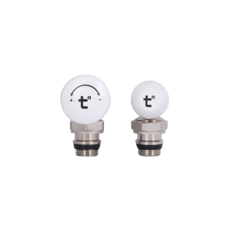 Комплект радіаторних кранів Thermo Alliance Standart 1/2&amp;quot; ВН кутовий TAS232W15 - 6