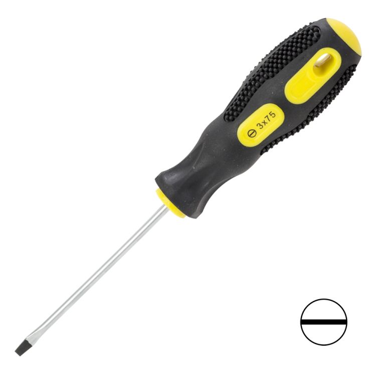 Отвертка шлицевая SL3.0х75мм CrV Sigma (4006301) - 1