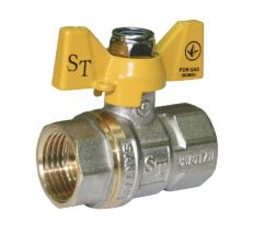 Кран кульовий газовий SANTAN 1" Professional метелик внутрішня/внутрішня