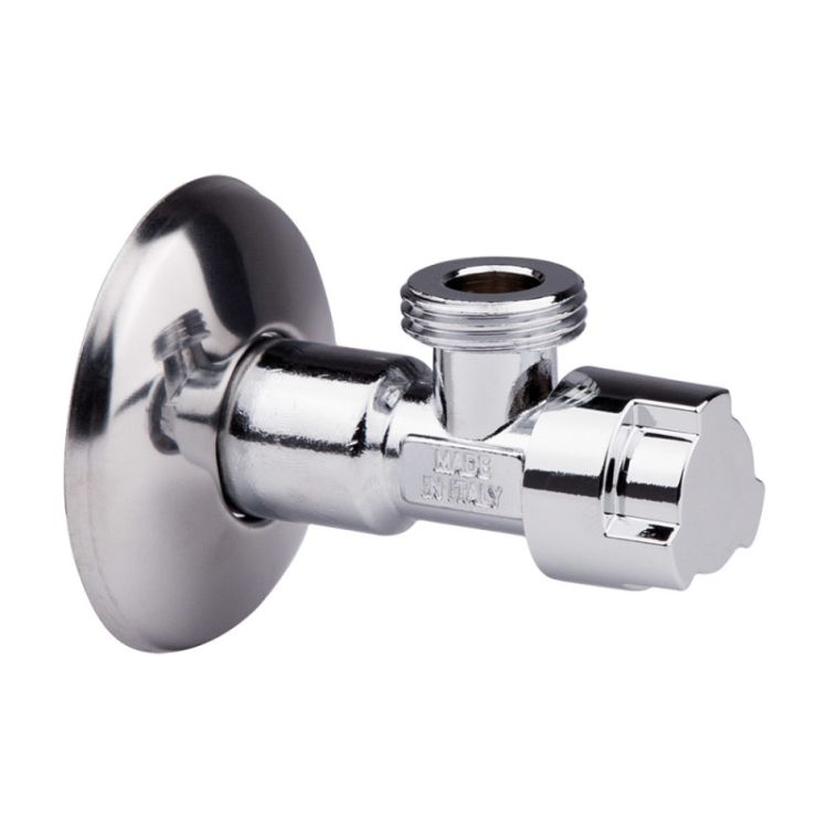 Кран приладовий буксовый Icma 1/2&amp;quot;х1/2&amp;quot; кутовий №519 - 1