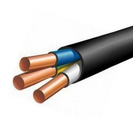 Провод ВВГ 3*1,5 П нг-Ls (бухта 100 м) черный круглый Каблекс - 1