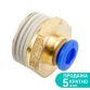 Штуцер цанговый (прямой) Ø6*6мм МТ 1/2&amp;quot; Sigma (7026871) - 1