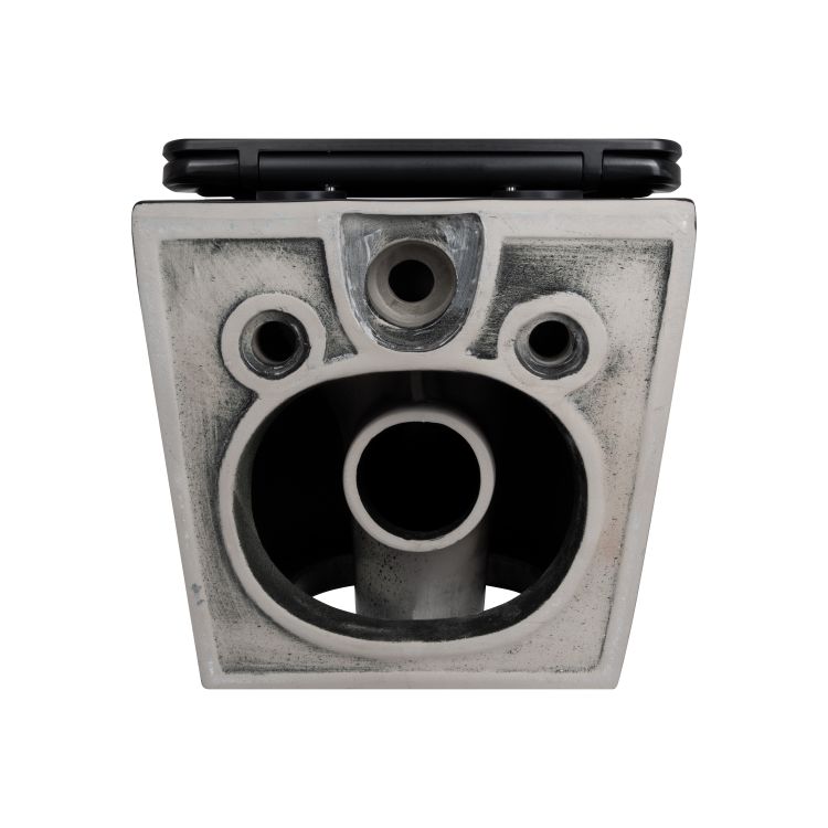 Унітаз підвісний Qtap Robin New Ultra Quiet безобідковий з сидінням Soft-close MATT BLACK QT13332381АSMB - 4
