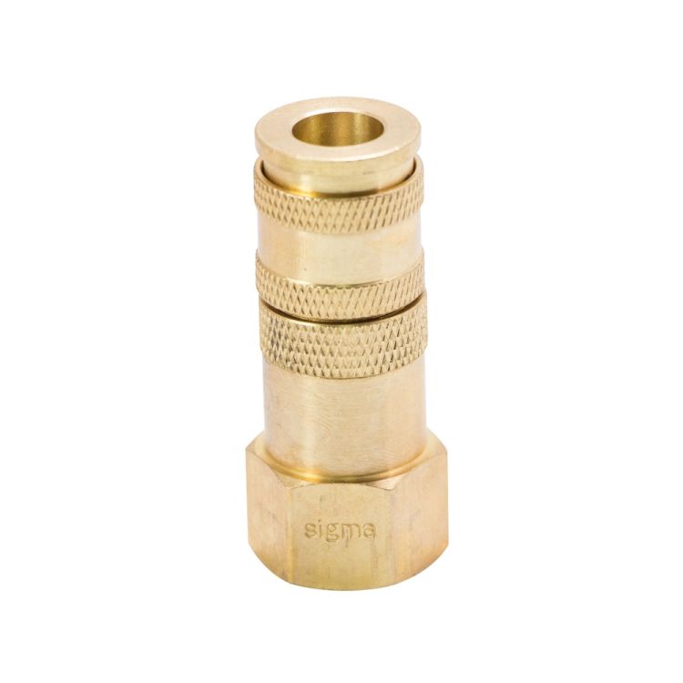 Соединение быстросъемное усиленное с фиксатором 1/2&amp;quot; (латунь) Sigma (7021661) - 1