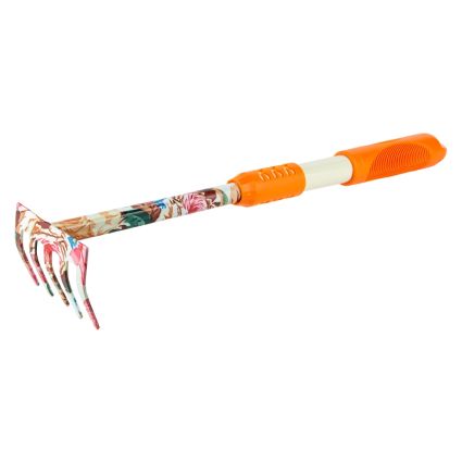 Грабли 5-ти зубые (orange) (TPR) FLORA (5043024) - 1