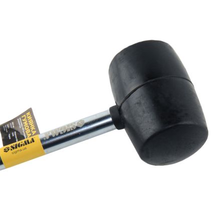Киянка резиновая чёрная 340г металлическая обрезиненная рукоятка SIGMA (4317471) - 3
