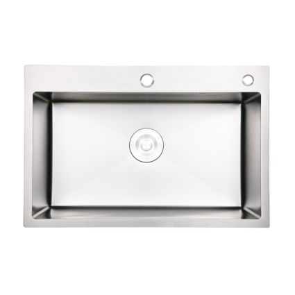 Кухонна мийка Lidz H6050G 3.0 / 0.8 мм Brush Grey (LDH6050GPVD3008) - 1