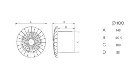 Вентилятор AirRoxy aRid 100 BB (01-040) - 6