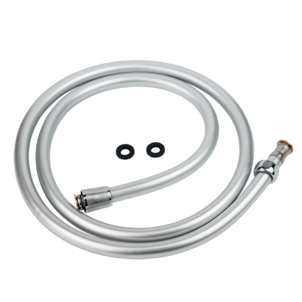 Шланг для душу 1/2&amp;quot; PVC 3-х шаровий сріблястий 150см TAU XB-0483 (9891661) - 1