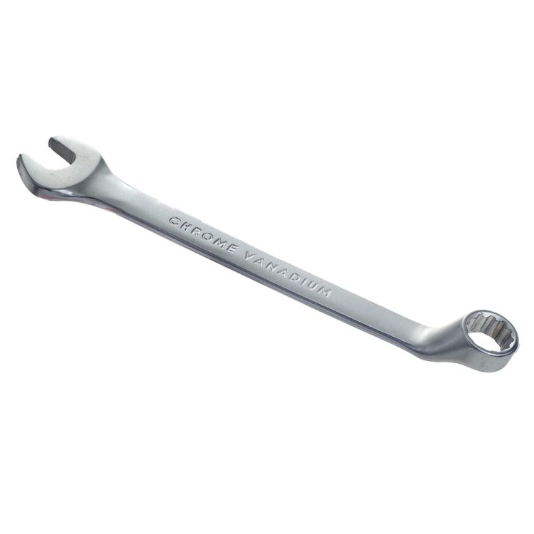 Ключ рожково-накидний глибокий 12мм CrV satine Sigma (6024121) - 5