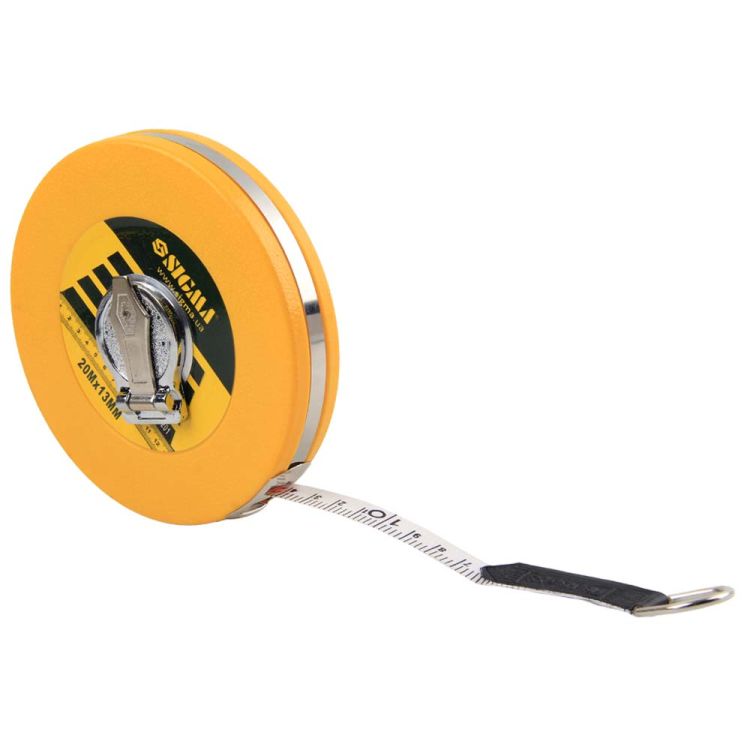 Рулетка скловолокно 20м*13мм Sigma (3831201) - 3
