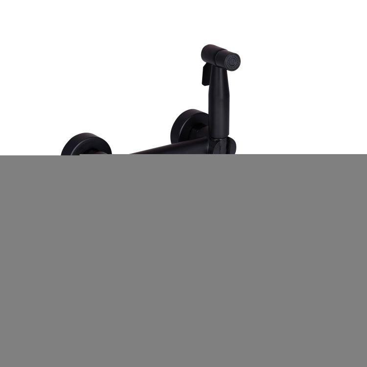 Набор для гигиенического душа со смесителем Lidz Aria NEW округлый LDARINEWBLA43394 Black - 1