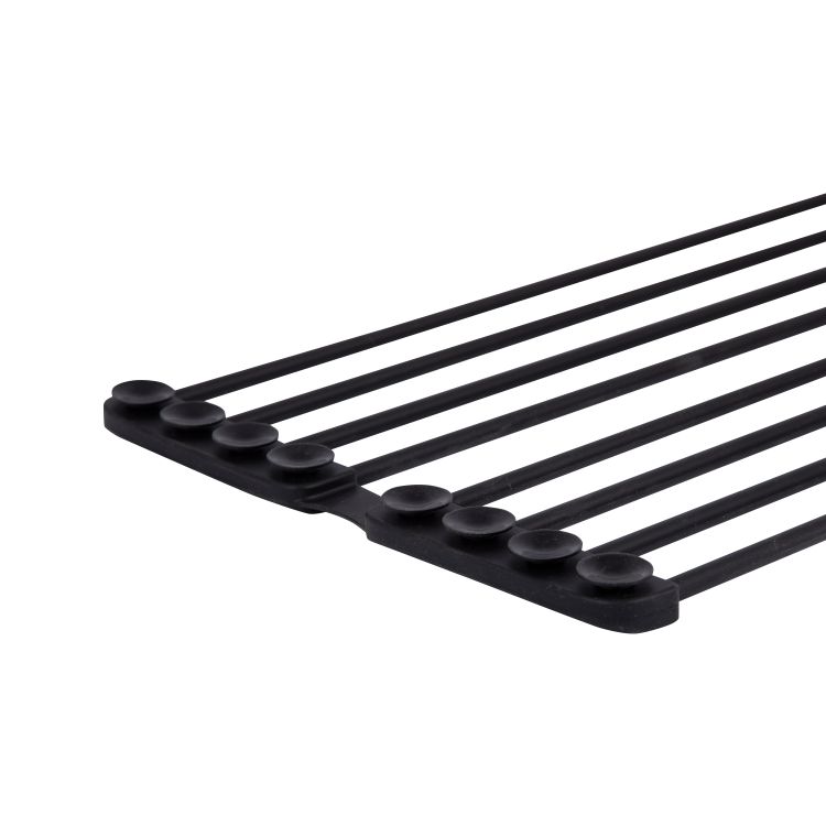 Сушарка на кухонну мийку з присоскою Lidz Acsis LA09 Black, кругла основа, для посуду 440х234 мм LDACSLA09BLM49777 - 5