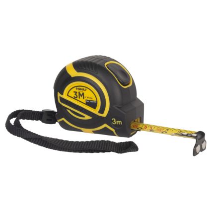 Рулетка магнитная обрезиненная ClickLock нейлоновое покрытие автостоп 3м×16мм SIGMA (3821311) - 1