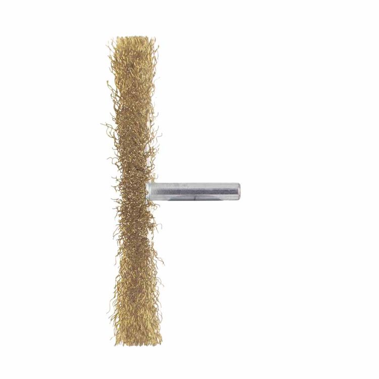 Щетка проволочная дискообразная Ø100мм хвостовик Ø6мм (латунированная) Sigma (9013101) - 4