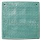 Люк полимерппесчаный квадратний зелений 1,5 т 650*650мм высота 6см