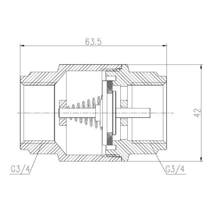 Зворотний клапан SD Forte 3/4&amp;quot; EURO - 2