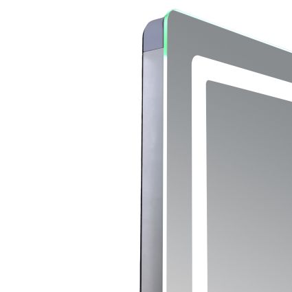 Дзеркало Qtap Mideya (MI2) 1000х800 з годинником, з LED-підсвічуванням Touch, з антизапотіванням, димером, рег. яскравості QTMID100080049266 - 4
