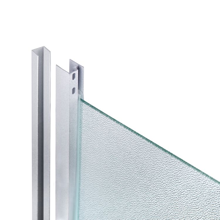 Душова кабіна Latwa SC90x90.SAT.MID.FR полукругла, скло Frost 4 мм + Душовий піддон KAPIELKA ST90x90x26, з панеллю Lidz - 4
