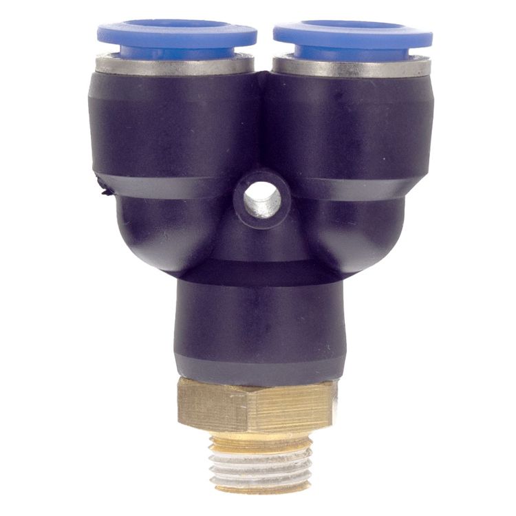 Штуцер цанговый (Y-образный) Ø12*12*12мм МТ 1/4&amp;quot; Sigma (7027891) - 3