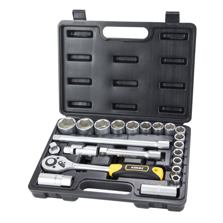 Набор насадок торцевых 1/2&amp;quot; 22шт CrV Taiwan Sigma (6003171) - 1