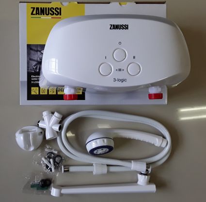Водонагреватель проточный 5,5 кВт 3,1 л/мин ZANUSSI 3-logic 5.5 TS - 3
