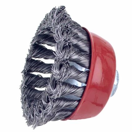 Щетка проволочная чашеобразная Ø75мм М14×2мм (стальная витая) Sigma (9026071) - 4