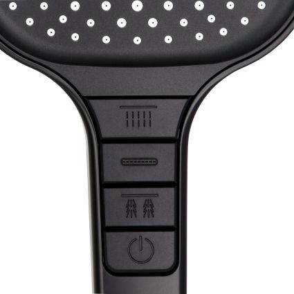 Лійка для ручного душу Qtap Rucni 130x130 мм QTRUC125BLM45957 Black Matt - 4