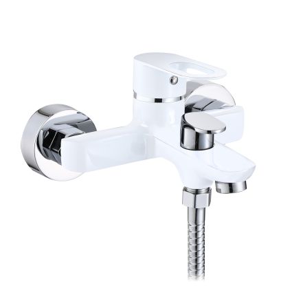 Смеситель для ванны Lidz Latwa 006 (с душевым гарнитуром) (k35) LDLAT006WHI45424 White - 1