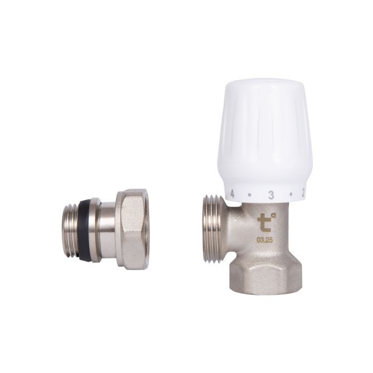 Кран SD Plus 1/2&amp;quot; ВН з антипротечкой для радіатора кутовий - 6