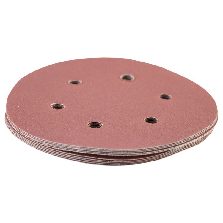 Шлифовальный круг 6 отверстий Ø150мм P180 (10шт) Sigma (9122291) - 3