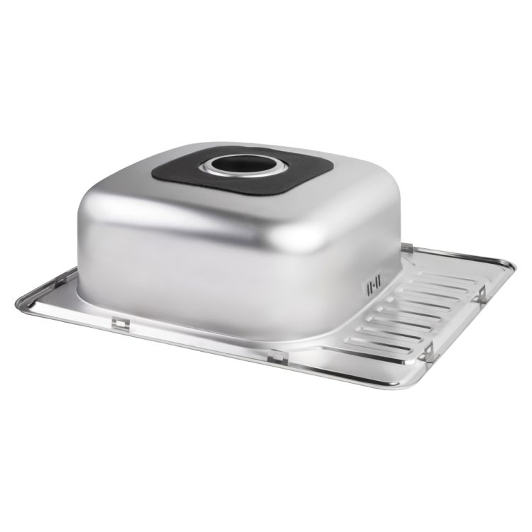 Кухонна мийка Brinex 5848 0,8 мм Micro Decor (BRIN5848MDEC08) - 4