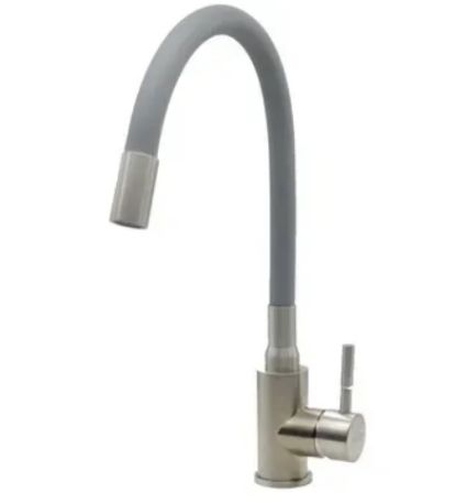 Змішувач д/кухонної мийки FKM 56 SS Flex Inox сірий/нерж.сталь Fabiano - 1