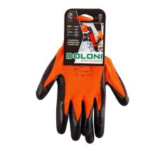 Перчатки Doloni с покрытием латекс XL (10) 4179