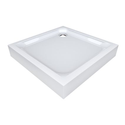 Душовий піддон UNISQUARE 301115, квадратний, 100x100, низький, акрил + сифон 90мм QT - 1