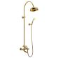 CUTHNA zlato система душевая (двухвентильный смеситель для ванны, верхний и ручной душ), золото - 1