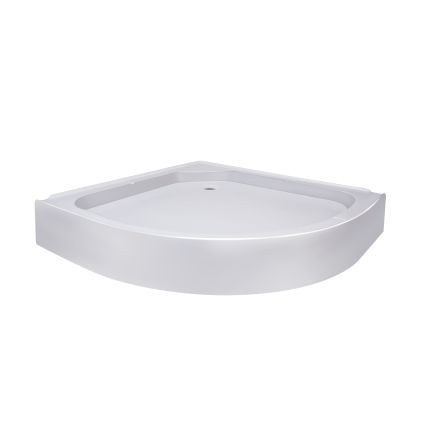 Lidz Душовий піддон KAPIELKA ST80x80x14 низький, напівкруглий, діаметр зливу 52 мм - 3