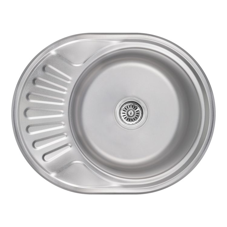 Кухонна мийка Brinex 5745 0,8 мм Satin (BRIN5745SAT08) - 1