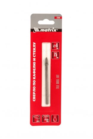 Свердло по керамічній плитці, 6 мм, циліндричний хвостовик MTX 728169 - 2