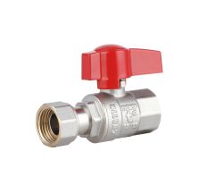 Кран кульовий прямий 1/2&quot;вв з накидною гайкою Standart TAS260W15 Thermo Alliance