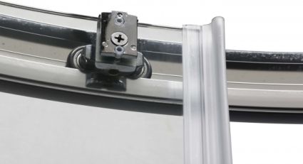 Душевая кабина XP1CP 4-90 R-550 transparent б/поддона, полукруглая, полир.алюм. Ravak - 4