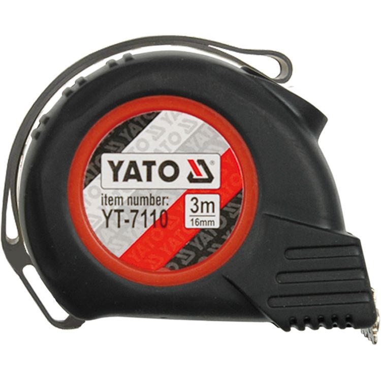 Рулетка Yato с нейлоновым покрытием и магнитным наконечником 3мх16мм YT-7110 - 1