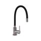 Змішувач для кухні Pure 015F3 з гнучким виливом Nickel/Black BRIPUR015F3NKB Brinex
