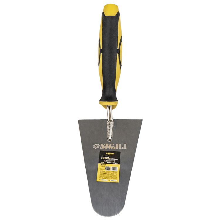 Кельма нержавіюча шпаклювальна заокруглена Profi 160×101мм Sigma (8327011) - 4