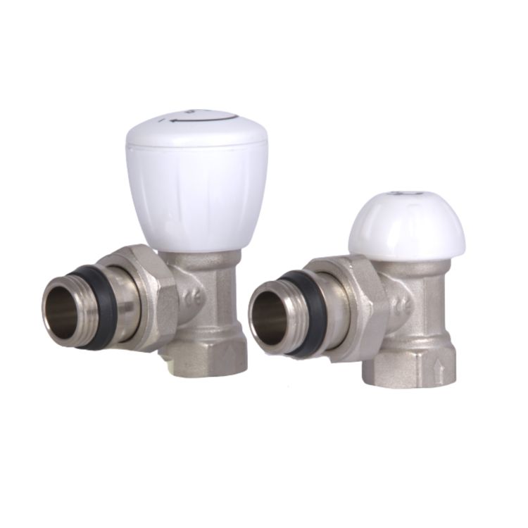 Комплект радіаторних кранів Thermo Alliance Standart 1/2&amp;quot; ВН кутовий TAS232W15 - 1