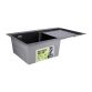 Мийка для кухні інтегрована Lidz Handmade H7849BR (LIDZH7849BRPVD3008) Brushed Black PVD 3,0/0,8 мм - 3