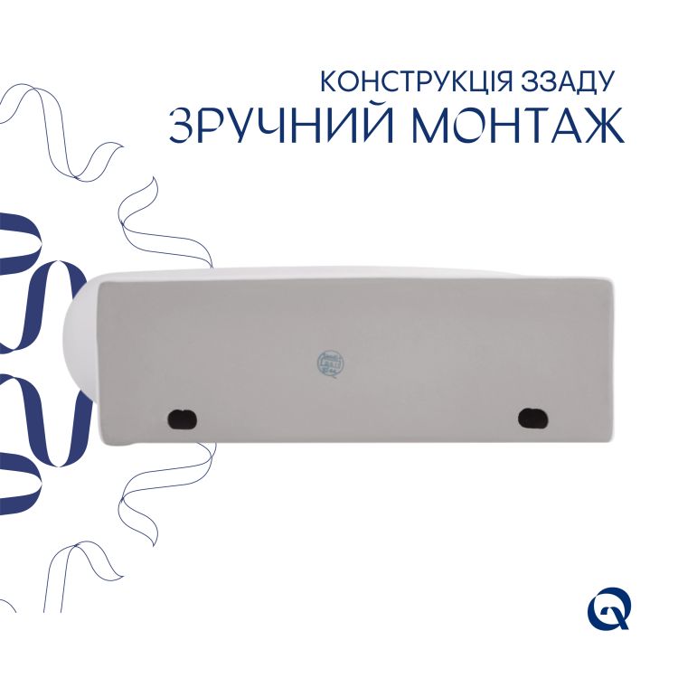 Раковина Qtap Leo 420x280x150 White QT11111008LW - 5