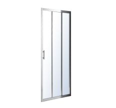 LEXO двері 100*195см трисекційна розсувна, профіль хром, прозоре скло 6мм