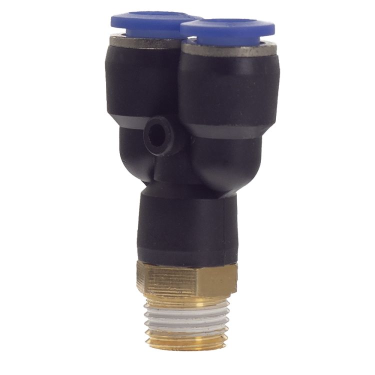 Штуцер цанговый (Y-образный) Ø8*8*8мм МТ 1/4&amp;quot; Sigma (7027811) - 3